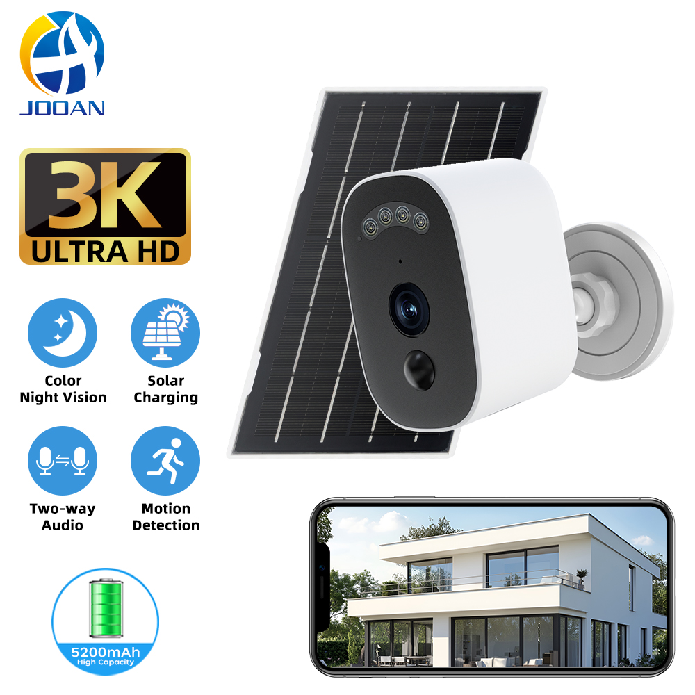 Home Cinema Hd - Jooan-cámara de seguridad Solar 3K HD,