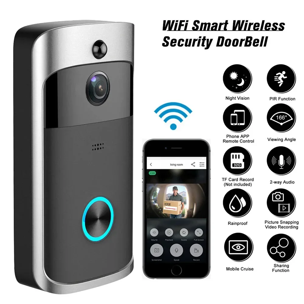 Home Cinema Hd - Timbre inalámbrico WIFI para el hogar,
