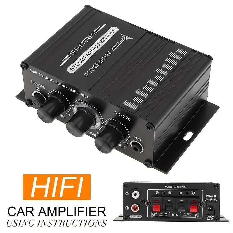 Home Cinema Theater - Mini Amplificador de Potencia AK-270 de