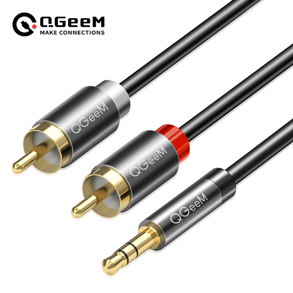 Cable QGeeM RCA 2RCA a 3,5 Cab - Home Cinema Tv reseña y precio