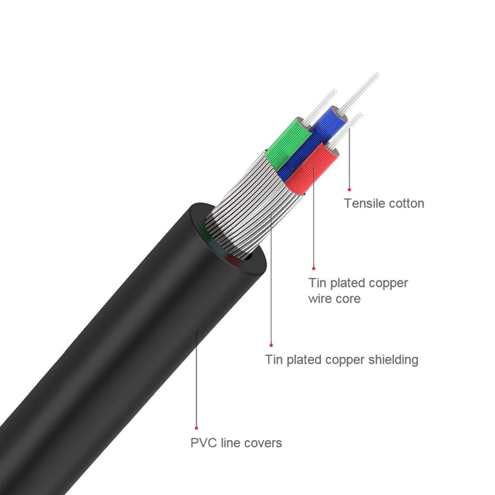 Cable QGeeM RCA 2RCA a 3,5 Cab - Home Cinema Tv reseña y precio