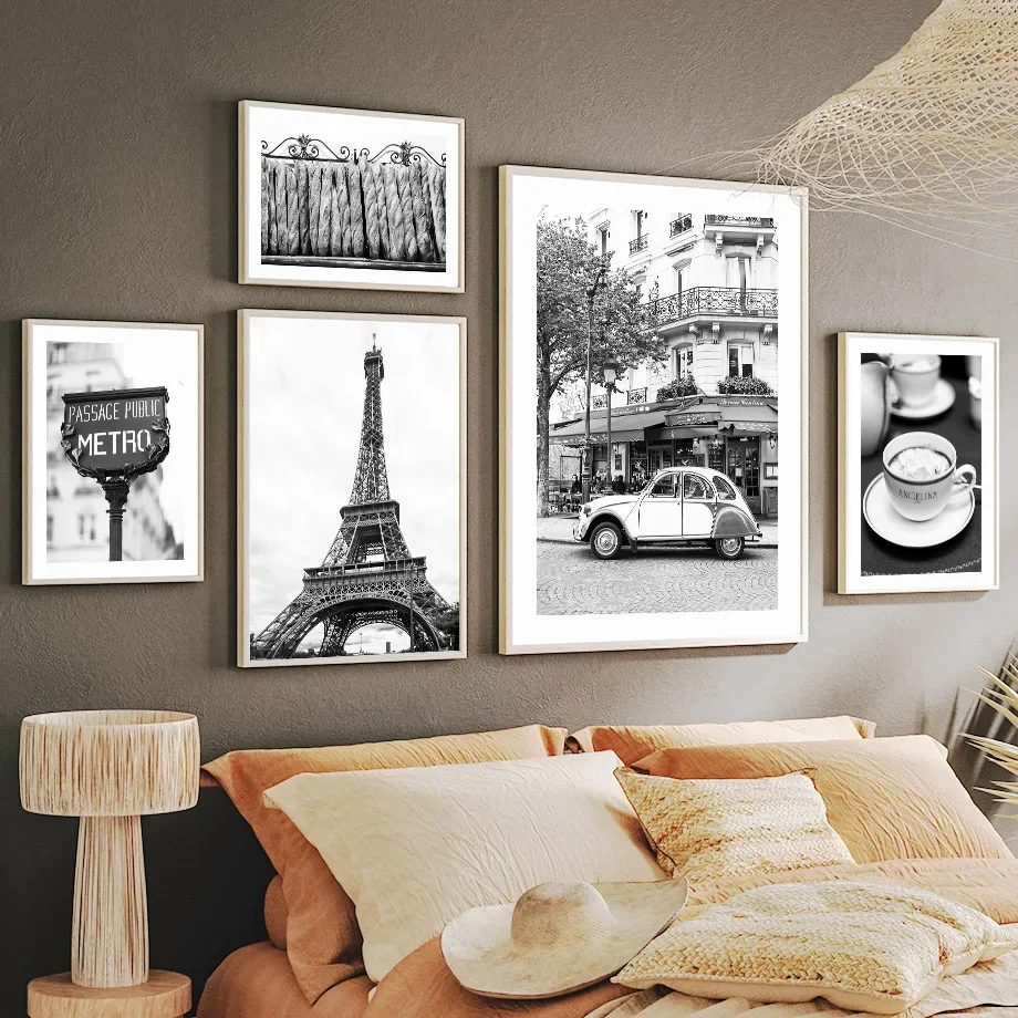 Toalla de París en blanco y ne - Home Cinema Wall Art reseña y precio