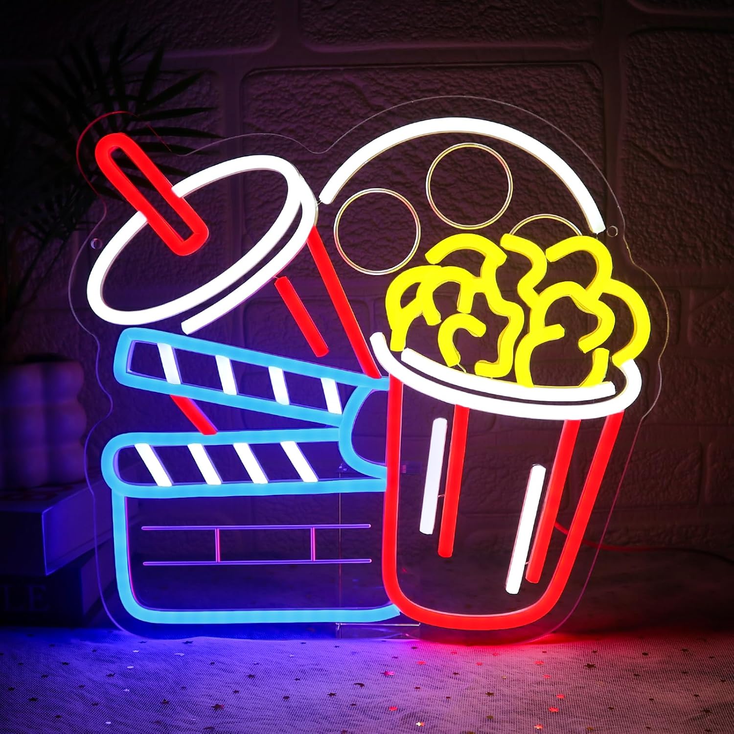 Letrero de Neón LED USB con Di - Home Cinema Wall Lights reseña y precio