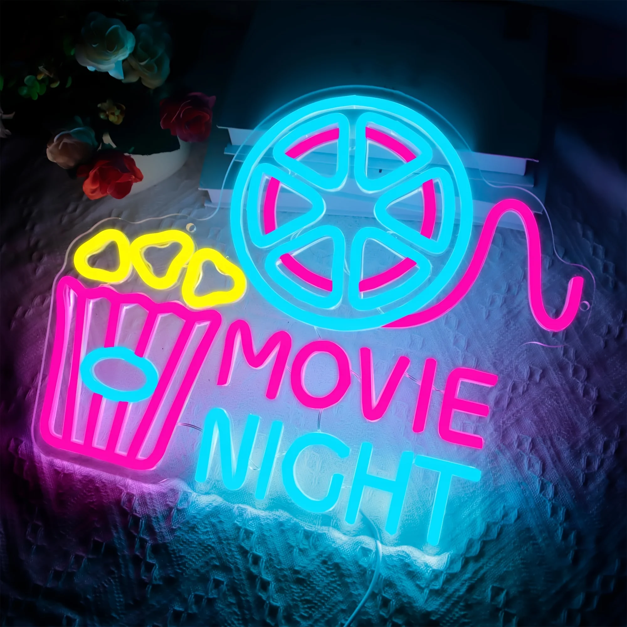 Caja de papel de noche de palo - Home Cinema Wall Lights reseña y precio