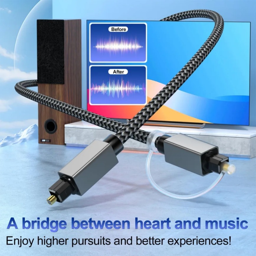 Cable de Audio Óptico Digital  - Home Cinema Of Soundbar reseña y precio