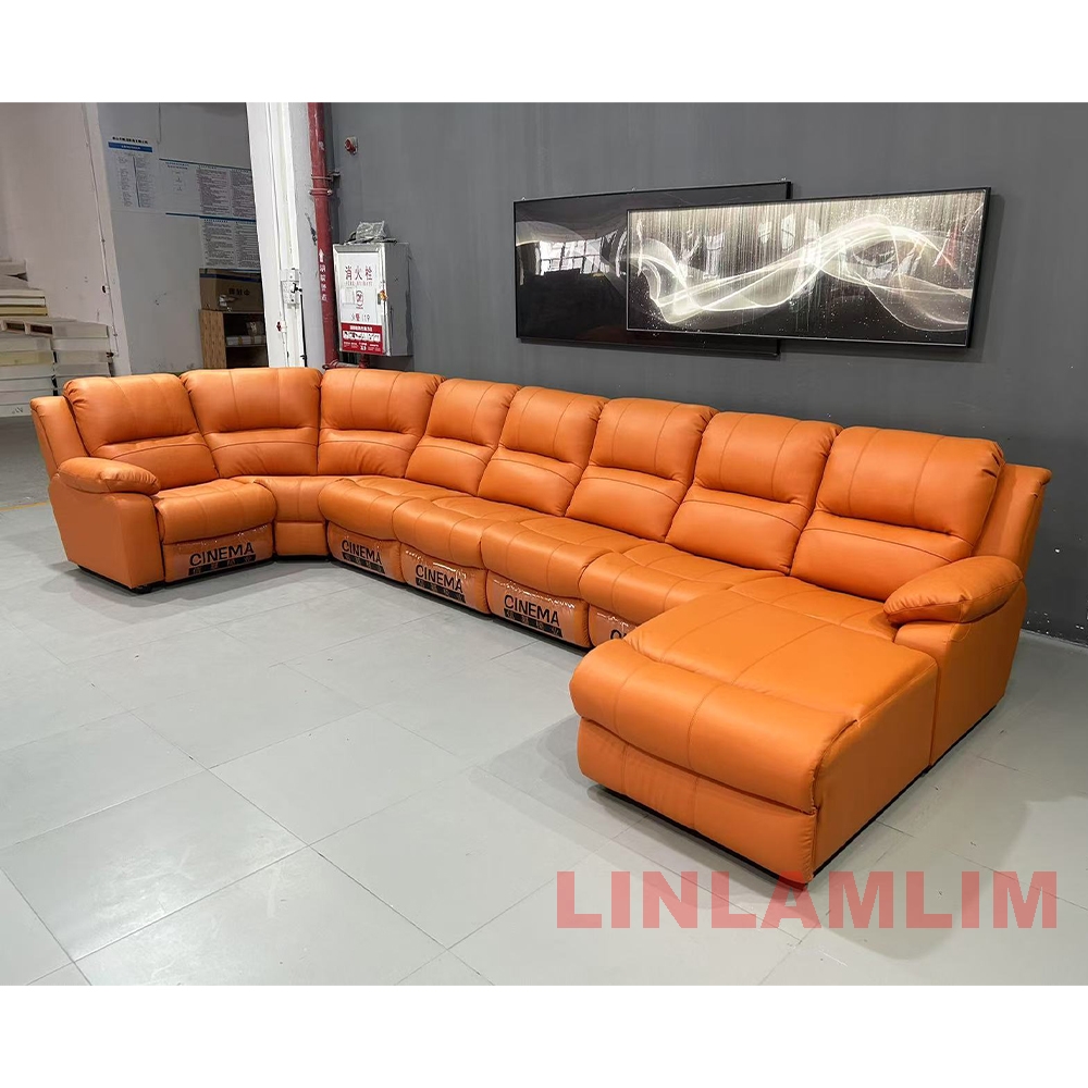 Sofá reclinable seccional de g - Home Cinema Theater reseña y precio