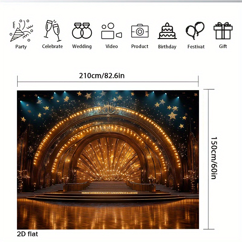 Luces de Arco Doradas de Lujo  - Home Cinema Wall Lights reseña y precio