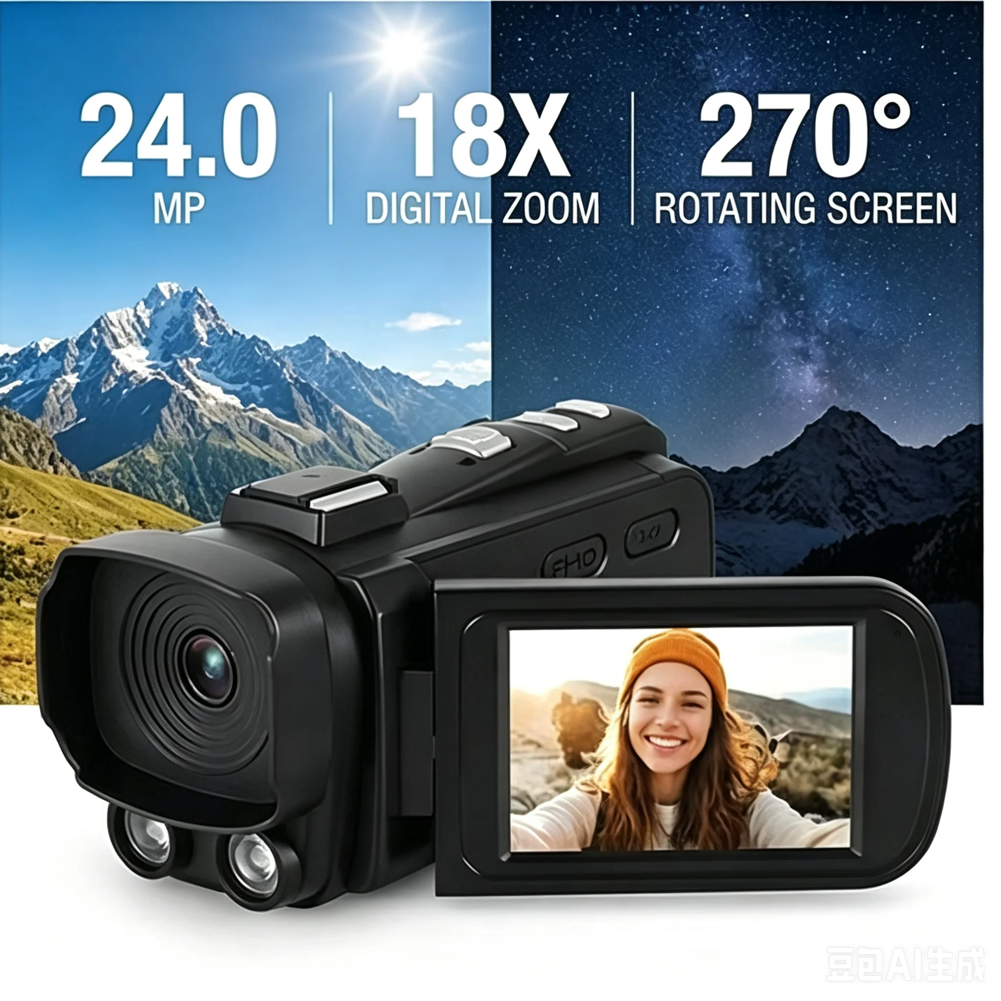 Cámara Digital Full HD 1080P,  - Home Cinema Hd reseña y precio