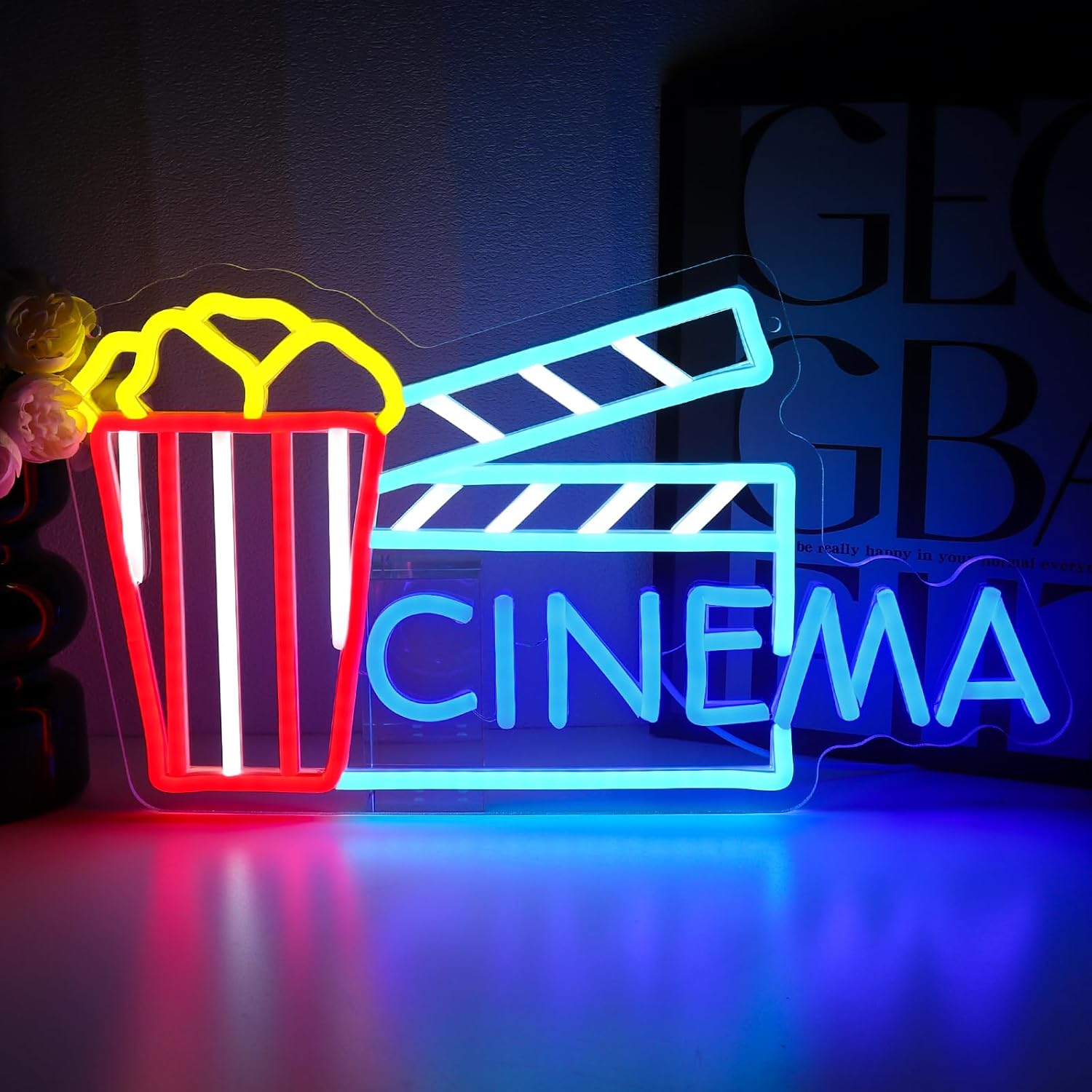 Letrero de Neón LED USB con Di - Home Cinema Wall Lights reseña y precio