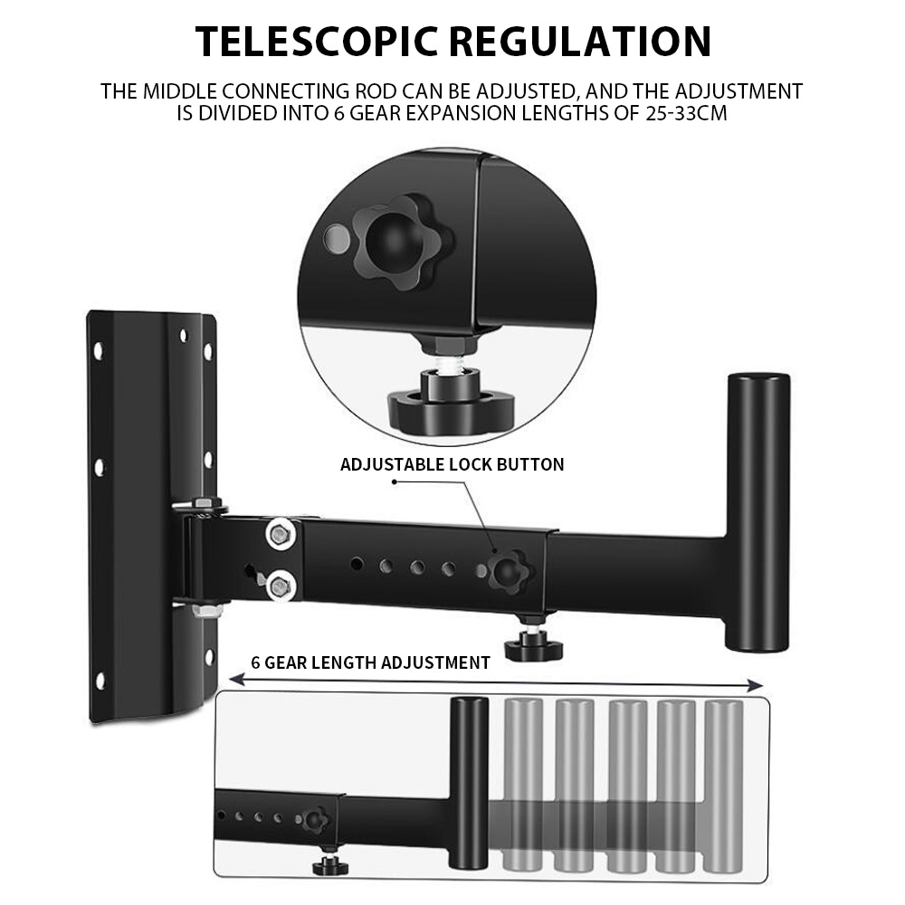 1 par de soportes de pared par - Wall Mount Speaker reseña y precio
