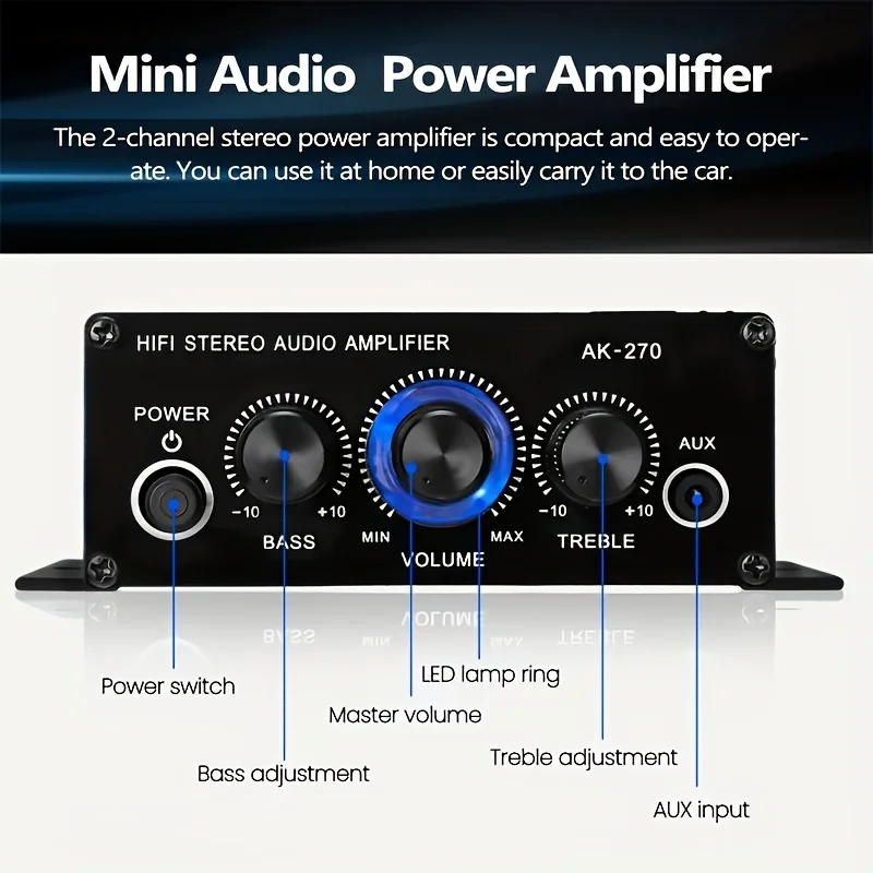 Mini Amplificador de Potencia  - Home Cinema Theater reseña y precio