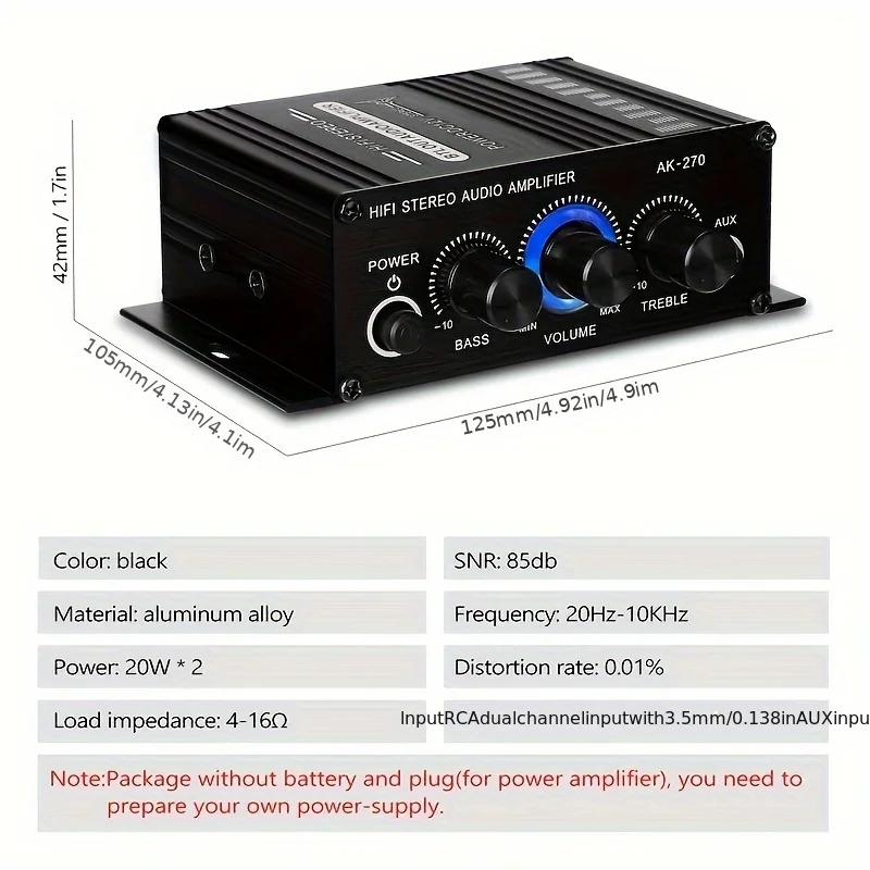 Mini Amplificador de Potencia  - Home Cinema Theater reseña y precio